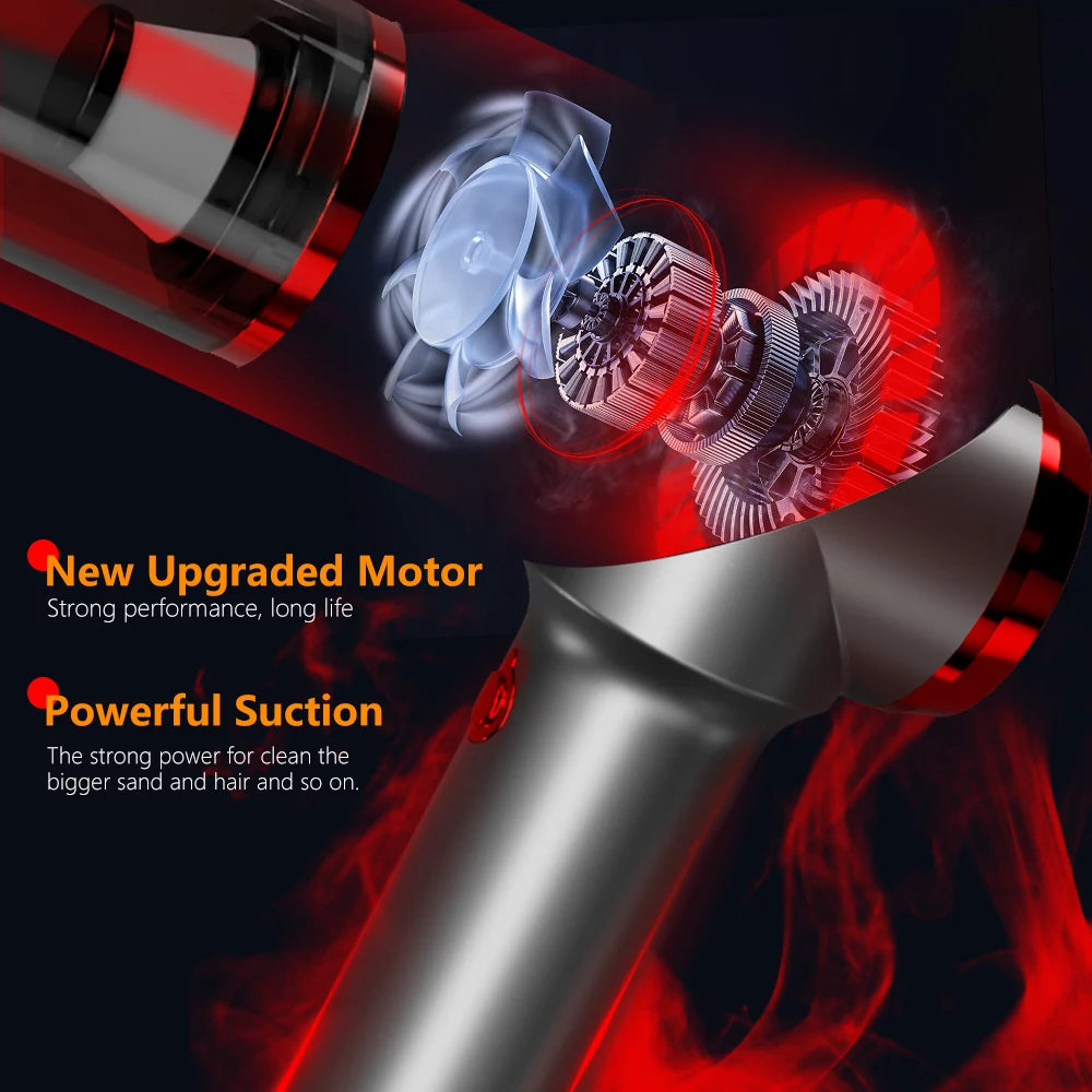 SZUK Mini Car Vacuum Cleaner Powerful Cleaning Machine Handheld Portable Wireless Cleaner Keyboard for Car Home Appliance