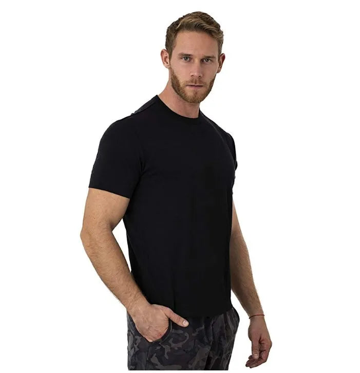 100% Merino Wool T Shirt Men Merino Wool T Shirt Base Layer Merino Wool Shirt Soft Wicking Breathable Anti-Odor No-itch USA Size