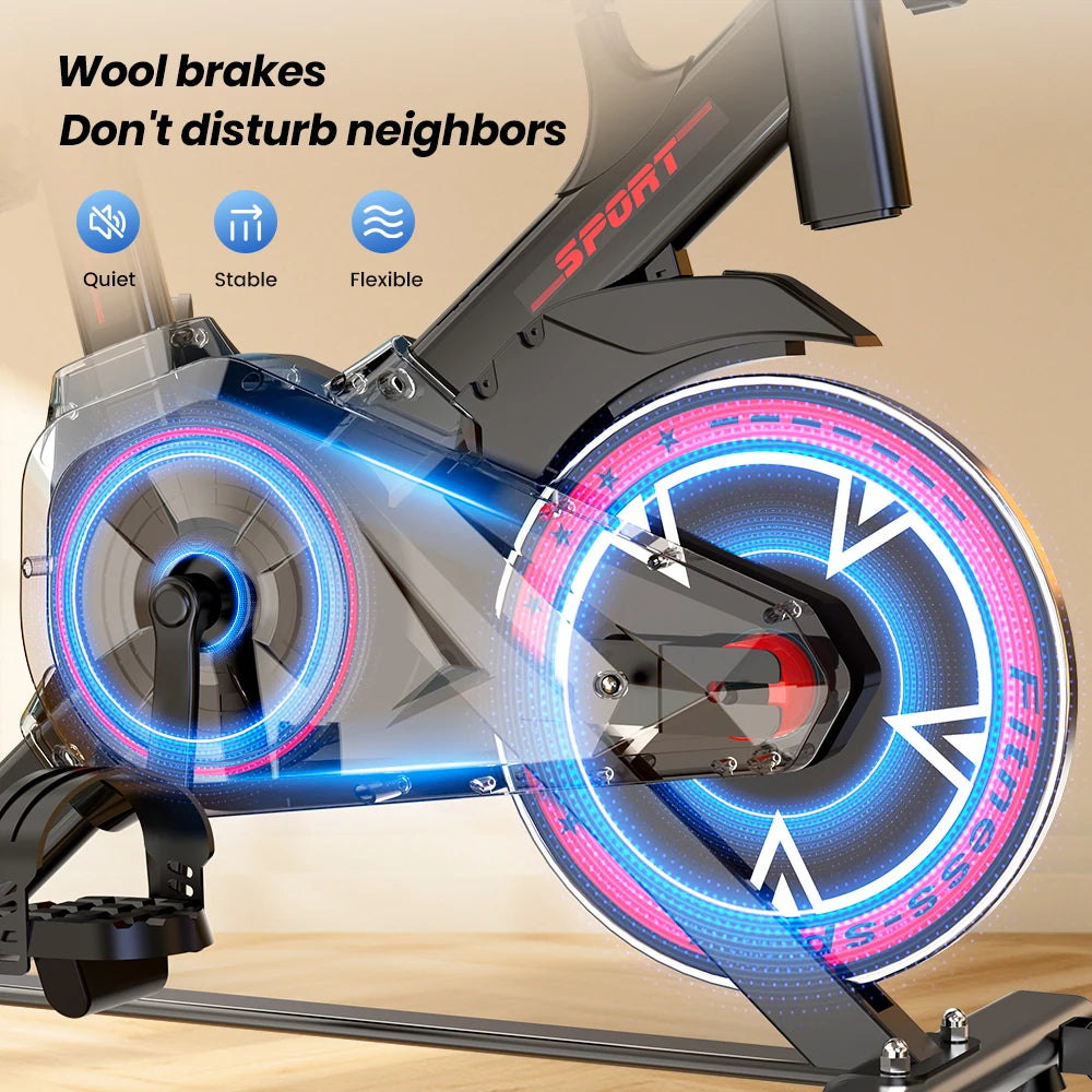 Formill QK101 10KG Flywheel 265lbs Friction & QK116C 12KG Flywheel 287lbs Magnetic Bicycle, Belt Drive, Display, Home Cardio