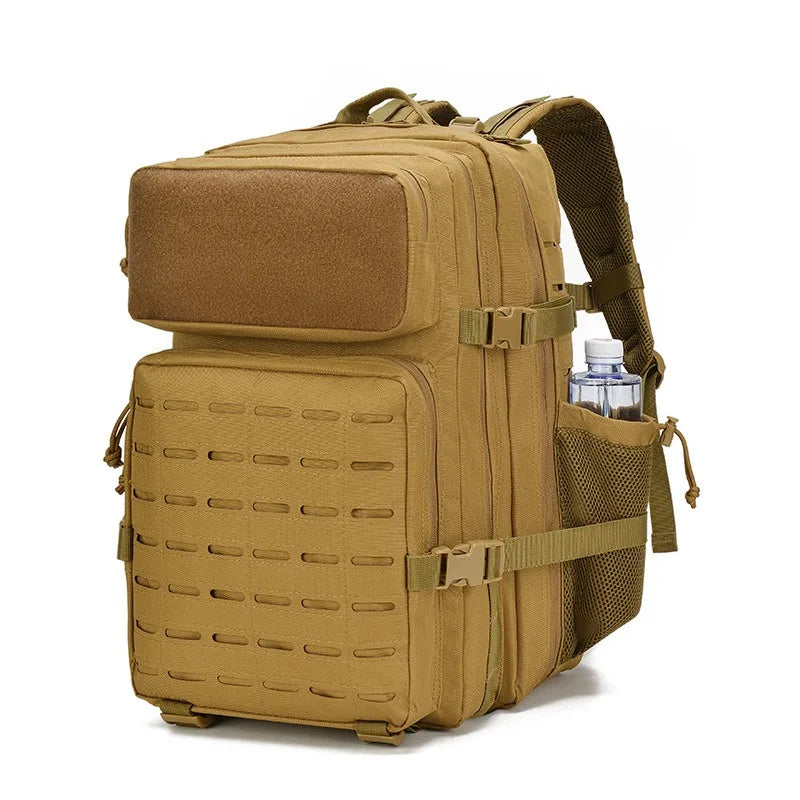 45L Men's Outdoor backpack Molle Backpack Hiking Backpack with bottle Stand Outdoor Hiking bag Fitness Backpack