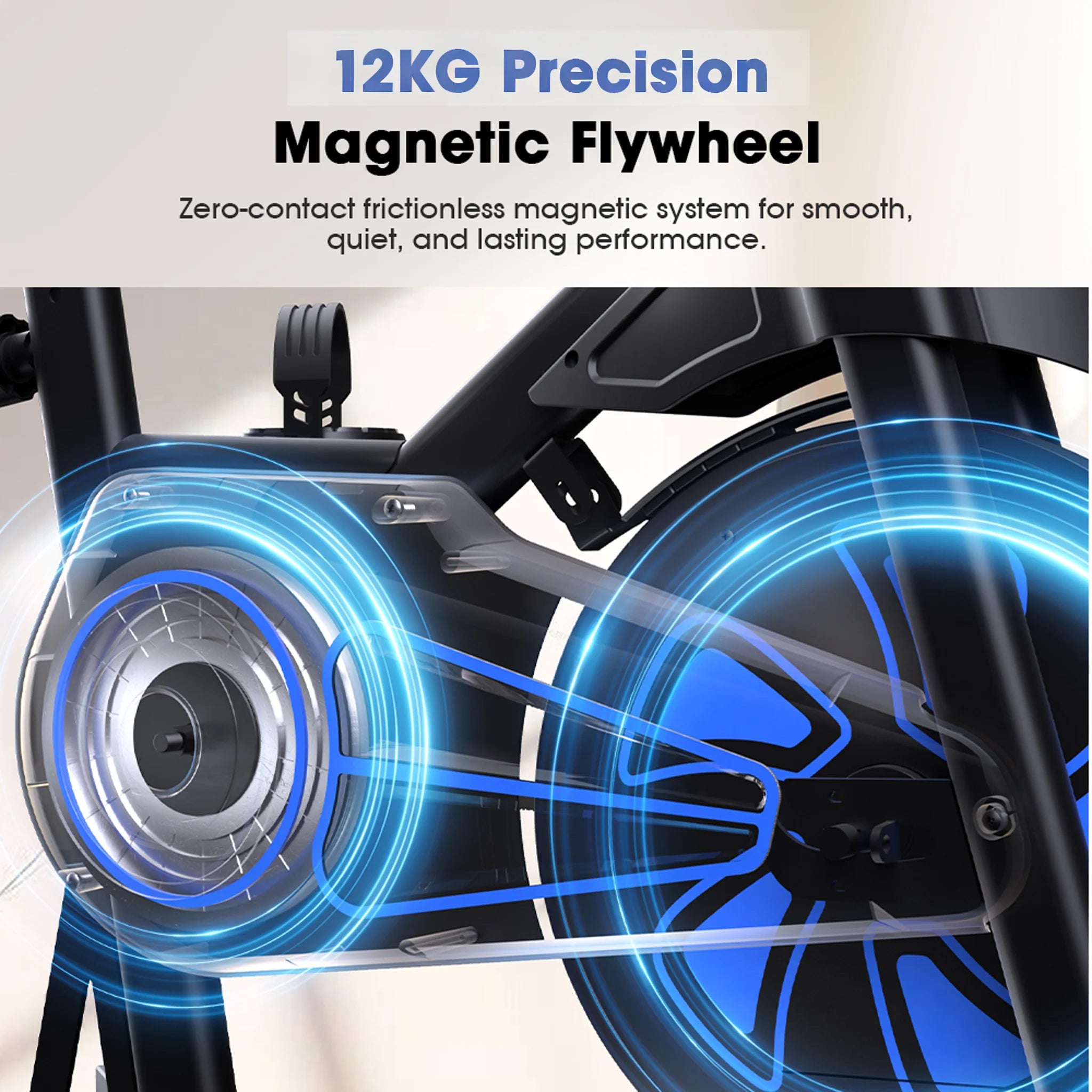 Formill QK101 10KG Flywheel 265lbs Friction & QK116C 12KG Flywheel 287lbs Magnetic Bicycle, Belt Drive, Display, Home Cardio