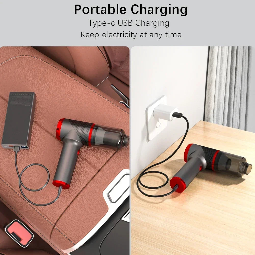 SZUK Mini Car Vacuum Cleaner Powerful Cleaning Machine Handheld Portable Wireless Cleaner Keyboard for Car Home Appliance