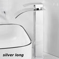 Hot And Cold Stainless Steel Waterfall Wash Basin High And Low Faucet Black Toilet Wash Basin Bathroom