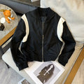 Retro Hong Kong Style Chic Baseball Uniform for Women 2025 Spring New Design Style Small Short Jacket Jacket