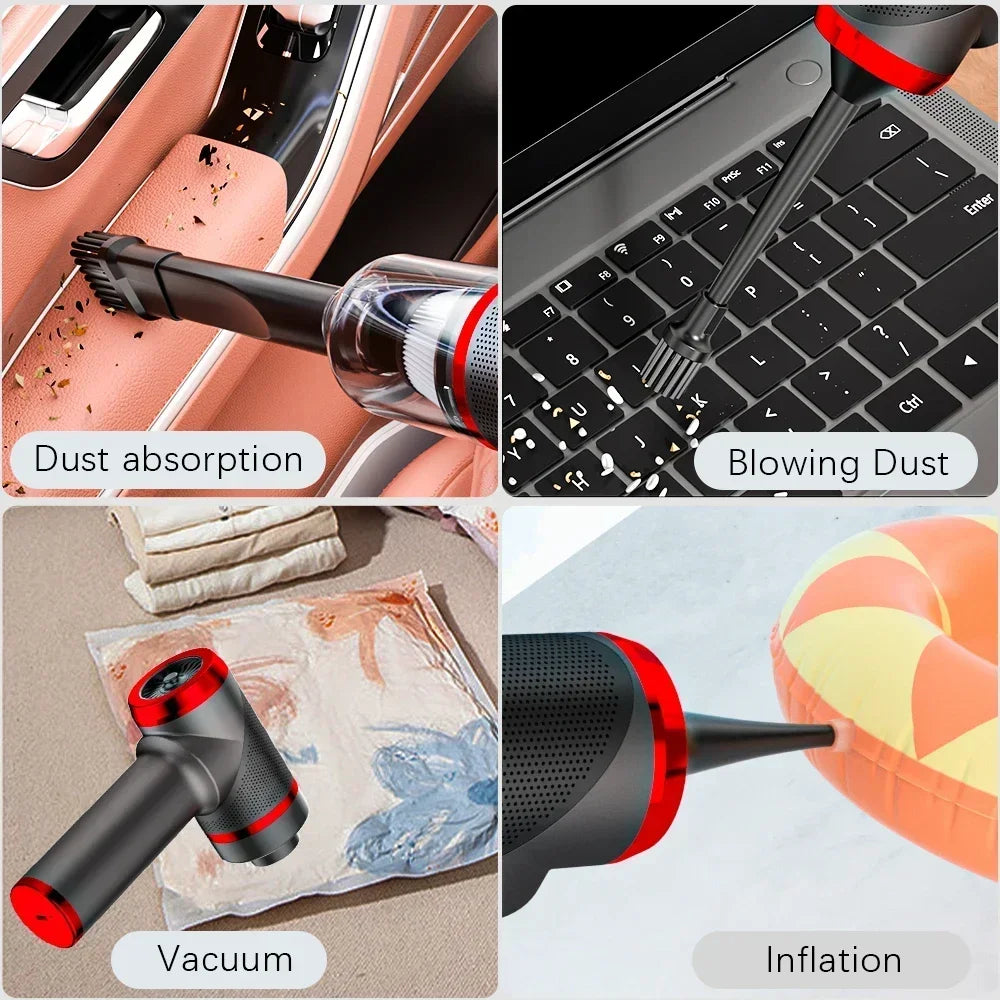 SZUK Mini Car Vacuum Cleaner Powerful Cleaning Machine Handheld Portable Wireless Cleaner Keyboard for Car Home Appliance
